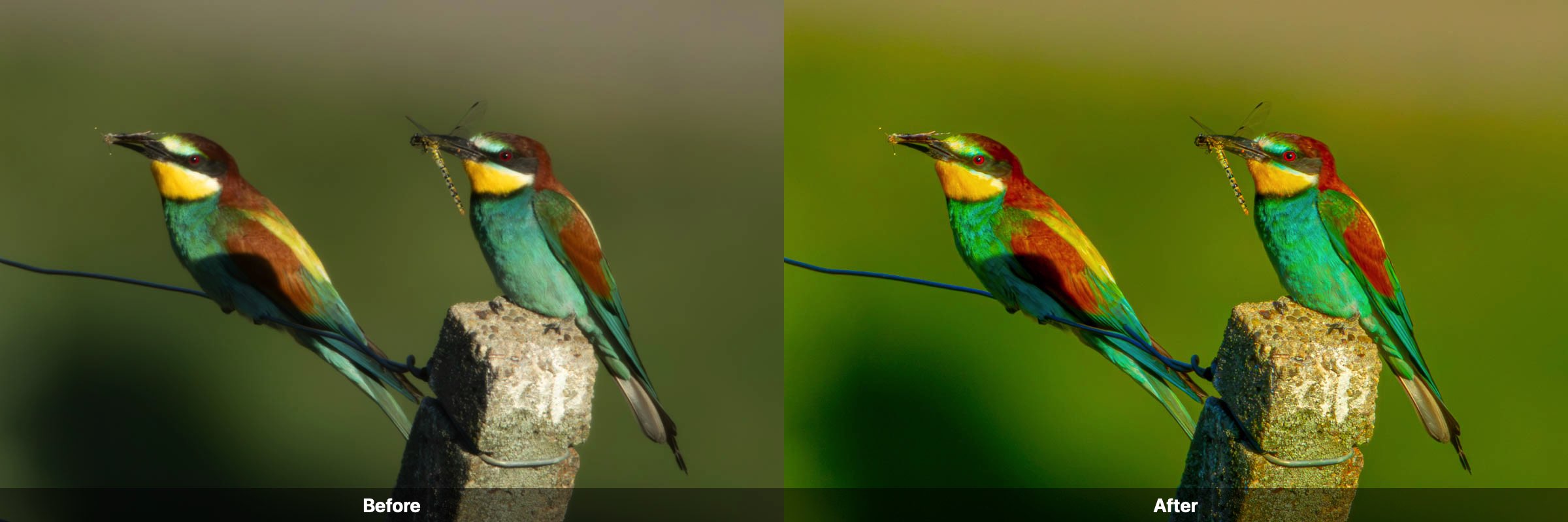 Side by side